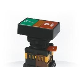 供应 AIKS 爱克斯按钮开关 AS2207F-11DB 220V 红绿双色长方形