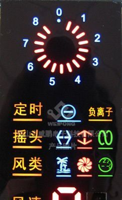 风扇LED数码彩屏显示控制电路板