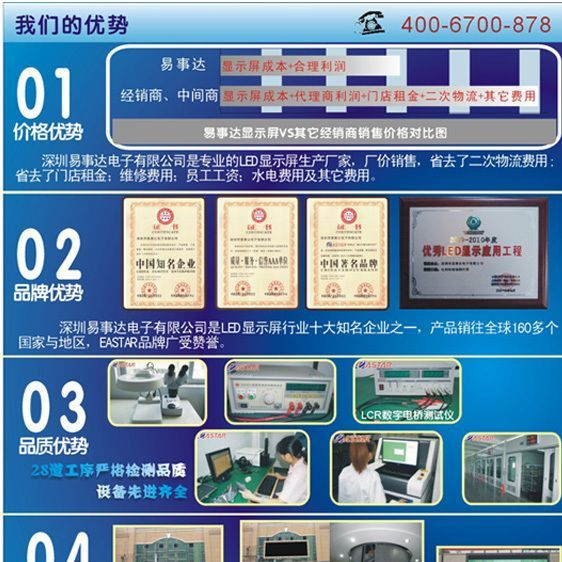 供应室内P7.625全彩LED显示屏 厂家直销