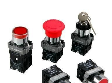 供应 AIKS 爱克斯旋钮开关 AS2204-11Y/2 两档带钥匙 洛阳代理
