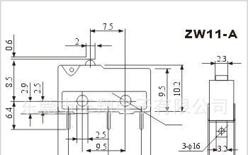 大量供应安规ZW11微动开关电器开关耐高温开关
