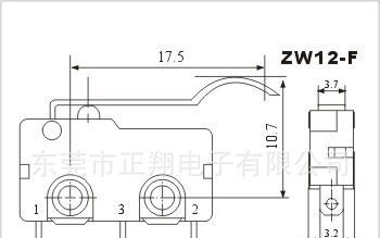 供应国标ZW12-F微动开关轻触微动开关耐高温玩具开关