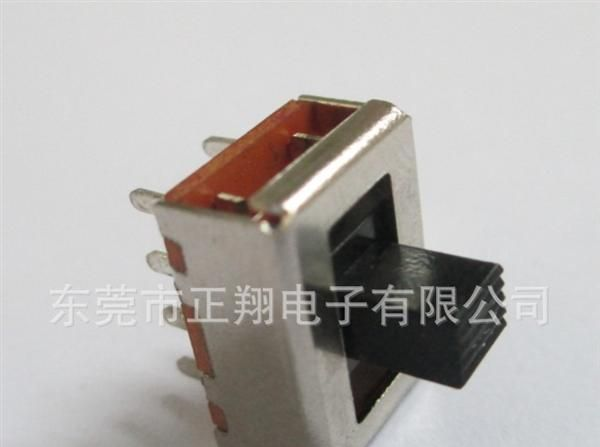 三档拨动开关，双排六脚拨动开关，脚距3MM拨动开关SS-23F06