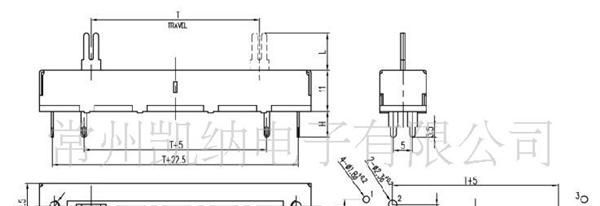 供应单联合成碳膜直滑式电位器