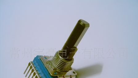 14mm碳膜电位器 单联 一排7只脚