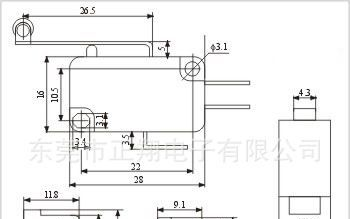 供应微动开关ZW8-2 耐高温电器开关 玩具微动开关