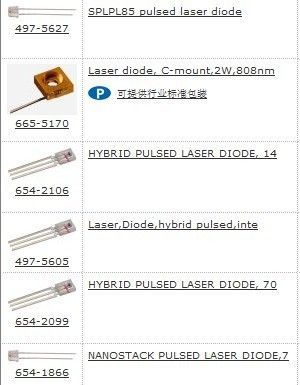 OSRAM  激光二极管-激光组件 SPLCG81-2S