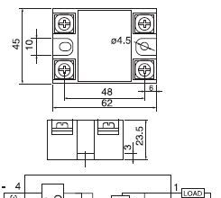 厂家直接供应固态继电器/ 单相固态继电器 单相直流固态继电器40A