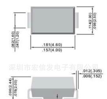 供应全新原装二极管 RS2G    SMA  DO-214AC
