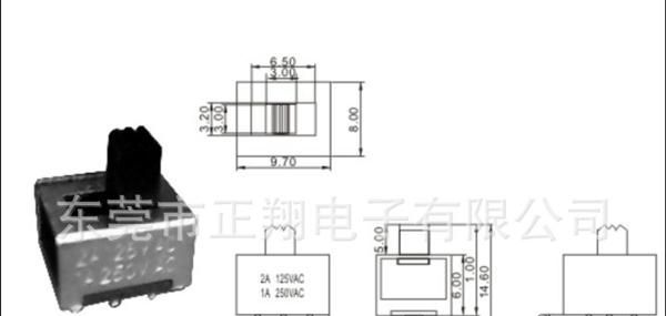 SS拨动开关SS-12E05大电流拨动开关