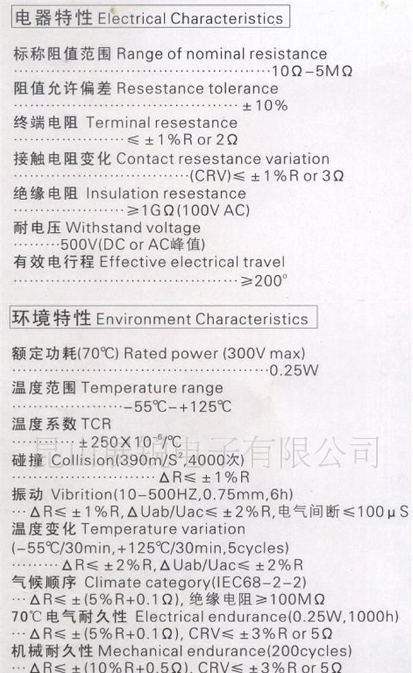 供應3362系列電位器
