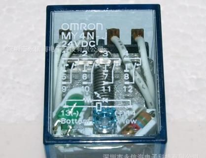OMRON欧姆龙继电器MY4N-J-24VDC MY4NJ-24VDC5A/240VAC