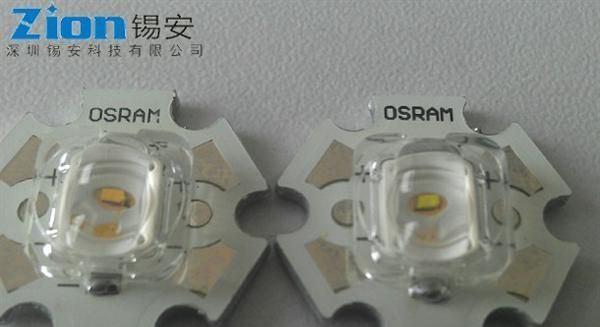 供应欧司朗LED暖白光1-3W通用自带透镜大功率灯珠