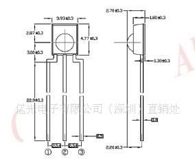 供应小型红外接收头(4.77*3.93*2.7)IRM6638N3