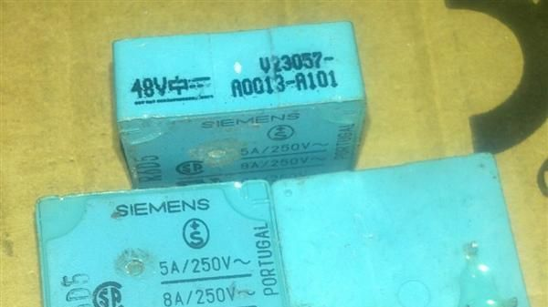 西门子继电器V23057-A0013-A101.48VDC【新货】拆机货