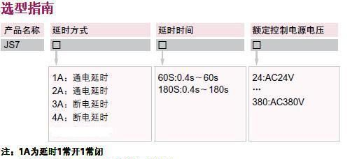 JS7-2A系列时间继电器
