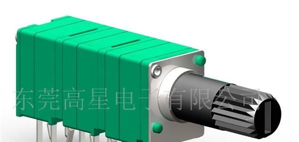 供应9MM六联塑封电位器/塑胶轴电位器