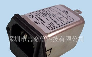 供应带双保险丝插座式电源滤波器