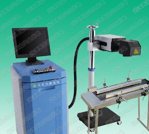 独供流水线CO2激光打标机,飞行打标，塑料品(瓶)非金属激光打标机