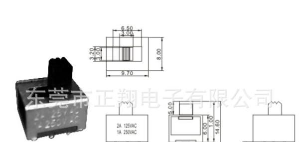 东莞供应2A/125V 1A/250V交流电拨动开关SS12E05