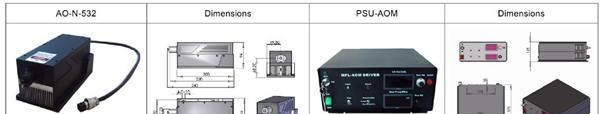 供应AOM调Q脉冲激光器 AO-N-532/10~60uJ/1~500mW主动 绿光激光器