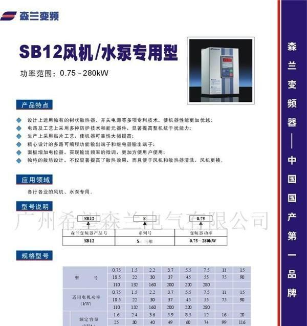 供应SB200 系列森兰变频器