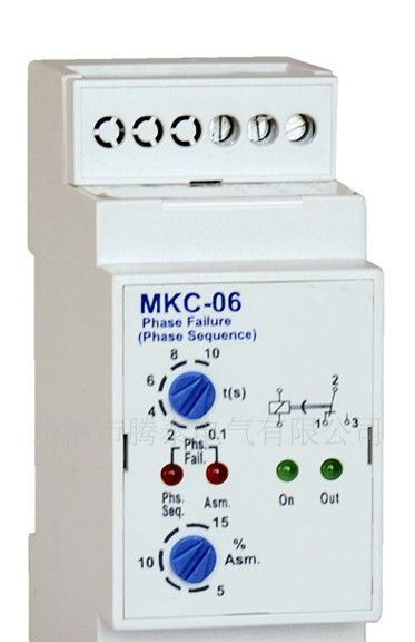 三相相序保护继电器 电动机保护器 MKC-06