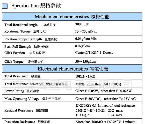 供应直径16mm电位器(图) 旋转电位器 单联电位器 161单联电位器