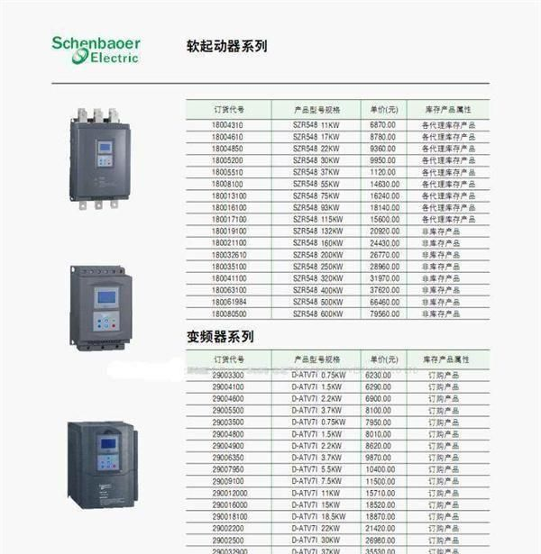 【代理】大量供应施耐德三相变频器 各系列齐全