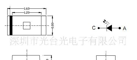 LED 0603 蓝灯  0603蓝色 0.8厚度  可开17%增值税票