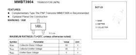 长电三极管3904/MMBT3904/1AM