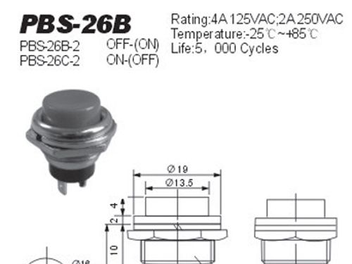 优质生产厂家供应PBS-26B按钮开关