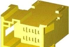 Tyco / AMP 原装汽车连接器 1-967626-1 公外壳 2.8MM 9路