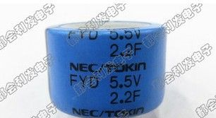 供应全新NEC/TOKIN超级法拉电容5.5V2.2F FYDOH225ZF 28*19*10.5 环保