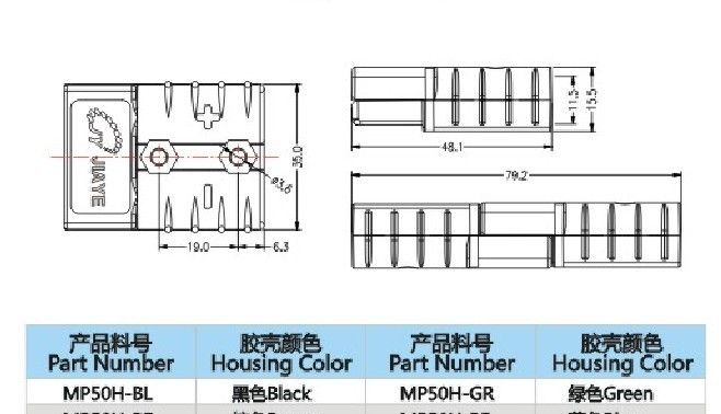 供应50A大电流连接器