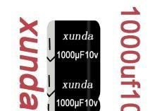 1000uf10v 插件铝电解电容器 高频低阻抗电容 体积最小8*14