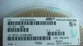 AVX1UF/35V AVX钽电解电容1UF/35V