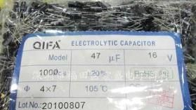 厂家供应 国产铝电解电容 16v47uf