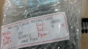 金属氧化膜电阻2WS 5% 0R05 铜脚 200PCS起售