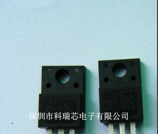 供应8N70 utc 一级代理MOS场效应管8N70，可直接替换AUK SMK0870