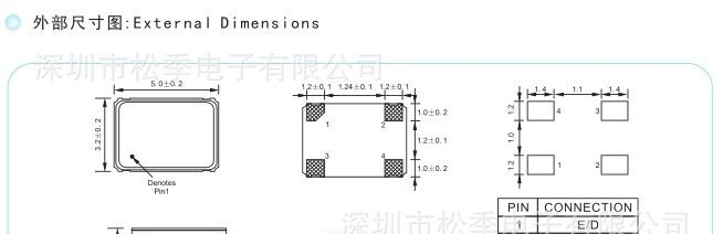 厂家现货供应 36M 48M 5032 贴片晶振|晶振价格