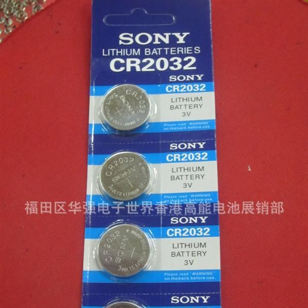 供应CR2032  Sony纽扣锂电池索尼