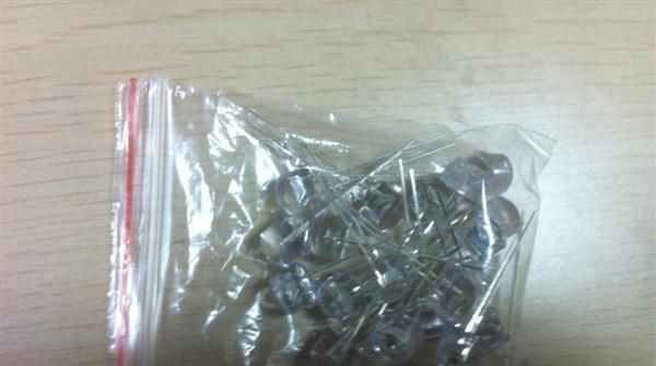 F8直插灯珠 LED紫外二极管 390-405波段 美甲专用草帽灯