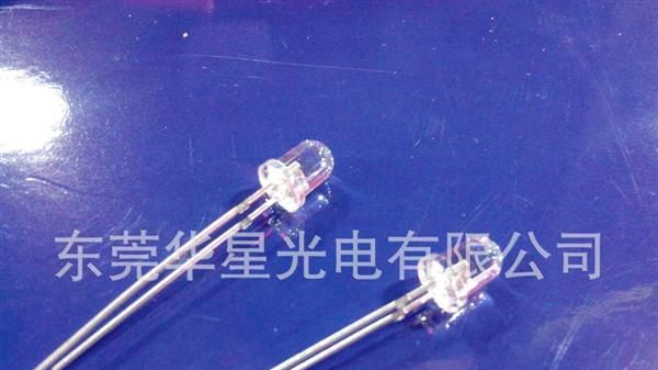 订制 4.8MM圆形7.2高红光短胶 红色LED （发光二极管）