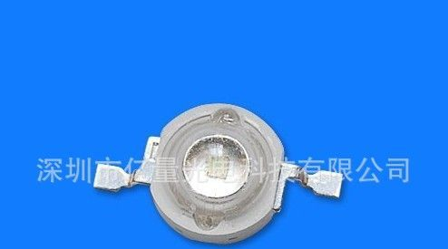 LED大功率灯珠 LED光源 3W蓝光25-35L 进口芯片led  蓝光
