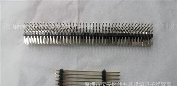 供应2.54单排双塑排针