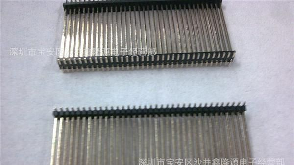 供应1.27MM/2.0MM/2.54MM双排双塑贴片排针