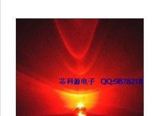 3MM 白发红 发光管 超高亮 LED 发光二极管