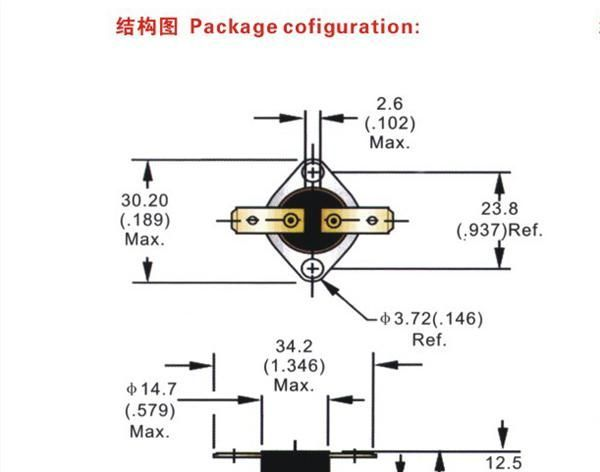 【工厂直销】温度开关，热保护器，开关，KSD301，断电自动复位