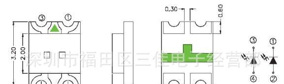 供应1206双色贴片LED灯 1206红黄双色灯 1206红黄双色LED